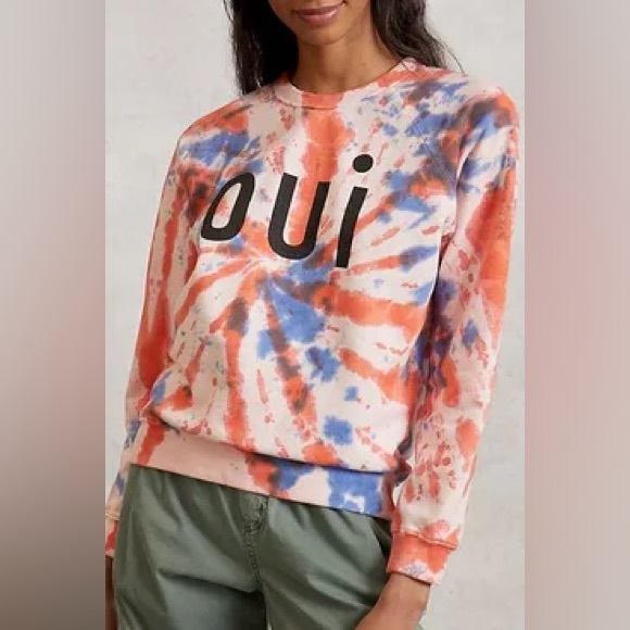Clare V Tops - Clare V. OUI Tie Dye Sweatshirt Size S